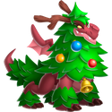 tinsel tree dragon